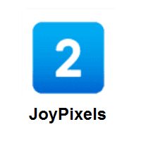 Keycap: 2 on JoyPixels