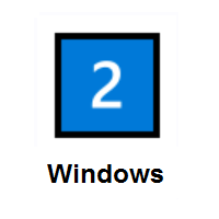 Keycap: 2 on Microsoft Windows