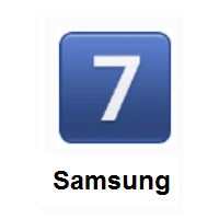 Keycap: 7 on Samsung