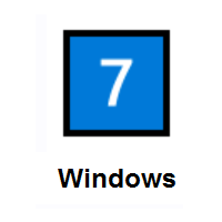 Keycap: 7 on Microsoft Windows