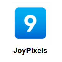 Keycap: 9 on JoyPixels