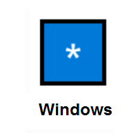 Keycap: * Asterisk on Microsoft Windows