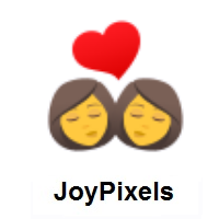 Kiss: Woman, Woman on JoyPixels
