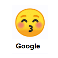 Kissing Face with Closed Eyes on Google Android