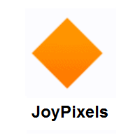 Large Orange Diamond on JoyPixels