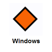 Large Orange Diamond on Microsoft Windows