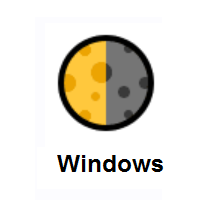 Last Quarter Moon on Microsoft Windows