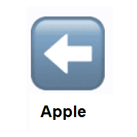 Left Arrow on Apple iOS