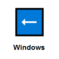 Left Arrow on Microsoft Windows