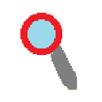 Left-Pointing Magnifying Glass