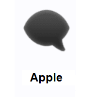 Left Speech Bubble on Apple iOS
