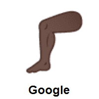 Leg: Dark Skin Tone on Google Android