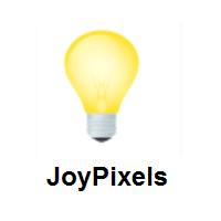 Light Bulb on JoyPixels