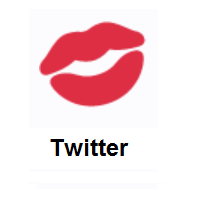 Lips on Twitter Twemoji