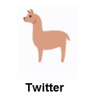 Llama on Twitter Twemoji