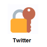 Locked With Key on Twitter Twemoji