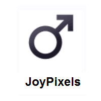 Male Sign on JoyPixels