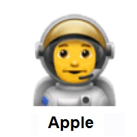 Man Astronaut on Apple iOS