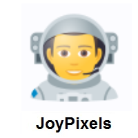 Man Astronaut on JoyPixels