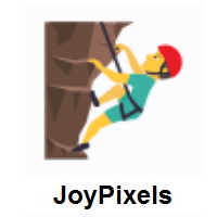 Man Climbing on JoyPixels