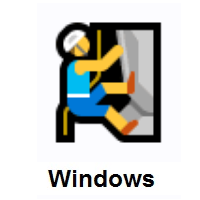 Man Climbing on Microsoft Windows