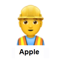 Man Construction Worker on Apple iOS
