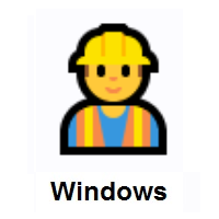 Man Construction Worker on Microsoft Windows