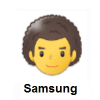 Man: Curly Hair on Samsung