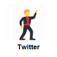 Man Dancing on Twitter Twemoji