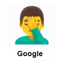 Man Facepalming on Google Android