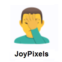 Man Facepalming on JoyPixels