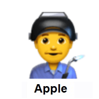 Man Factory Worker on Apple iOS