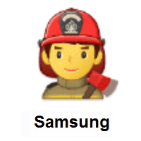 Man Firefighter on Samsung