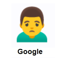 Man Frowning on Google Android