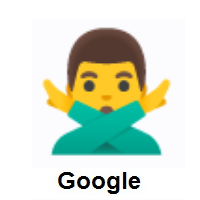 Man Gesturing NO on Google Android