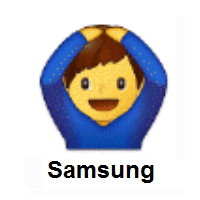Man Gesturing OK on Samsung
