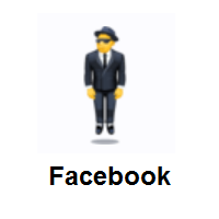 Person in Suit Levitating on Facebook