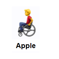Man In Manual Wheelchair on Apple iOS