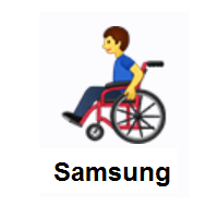 Man In Manual Wheelchair on Samsung