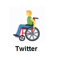 Man In Manual Wheelchair on Twitter Twemoji