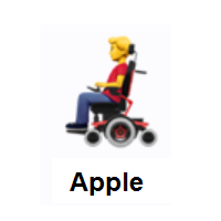 Man In Motorized Wheelchair on Apple iOS