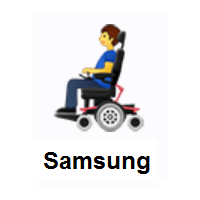 Man In Motorized Wheelchair on Samsung