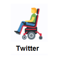 Man In Motorized Wheelchair on Twitter Twemoji