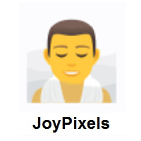 Man in Steamy Room on JoyPixels