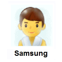 Man in Steamy Room on Samsung