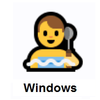 Man in Steamy Room on Microsoft Windows