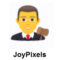 Man Judge on JoyPixels