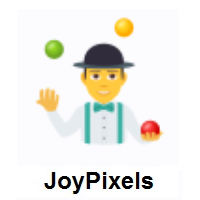 Man Juggling on JoyPixels