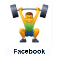 Man Lifting Weights on Facebook
