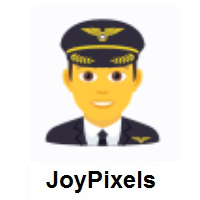 Man Pilot on JoyPixels